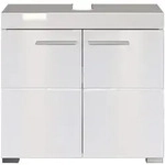 Ebuy24 AmandaMandoBea Waschbeckenunterschrank wei&szlig; Hochglanz, wei&szlig;.