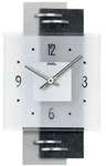 AMS W9245 Wanduhr mit Schieferstruktur und Aluminium-Applikationen