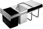 Hailo Abfallsammler 3640001 TR Swing A Raumspar-Tandem 2x 18 Liter