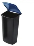 HAN 1843-14 Abfalleinsatz MONDO mit Deckel, 3 Liter, schwarz-blau