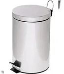 ALCO Tretabfalleimer mit Kunststoffeinsatz 12 Liter silber