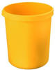 HAN Papierkorb KLASSIK, gelb, 30 Liter, mit Griffrand und Griffmulden, aus