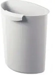 HAN Papierkorb Abfalleinsatz 6l l.grau f. Papierk&ouml;rbe 18l und 30l