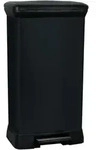 Curver K&uuml;chenabfalleimer mit Pedal - 50 L - Schwarz