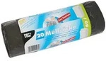PAPSTAR 240 M&uuml;lls&auml;cke mit Zugband, LDPE 60 l 75 cm x 65 cm grau