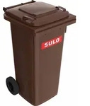 SULO M&uuml;llgro&szlig;beh&auml;lter Kunststoff-M&uuml;llgro&szlig;beh&auml;lter braun 120 l