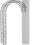 SIENA GARDEN Halbrosenbogen Cambridge Rosenbogen Cambridge, Metall schwarz