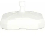 ENNE PLASTICA Schirmst&auml;nder 50 Liter, bef&uuml;llbar, mit Rolle, wei&szlig;