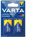 Varta Batterie Alkaline, E-Block, 6LR61, 9V Longlife Power, Retail Blister (2-Pack)