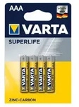 Varta Superlife R03 AAA Zink-Kohle-Batterien, 4 St&uuml;ck