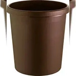 helit Papierkorb 18L - braun