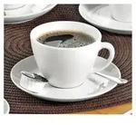 Esmeyer Kaffeetasse Bistro 433-255 Untertasse wei&szlig; 6 St./Pack.