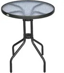 Outsunny - Gartentisch - 60x60x70cm - schwarz