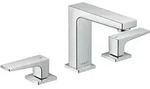 hansgrohe Metropol 3-Loch Waschtischarmatur 110 mit Hebelgriffen und Push-Open