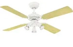 Westinghouse Princess Euro Deckenventilator Fl&uuml;gelfarbe: Buche Geh&auml;usefarbe