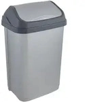 KEEEPER 25L M&uuml;lleimer mit silbernem Schwingdeckel, Swantje-Kollektion