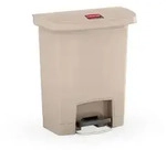 Rubbermaid Slim Jim Front Step Pedaleimer beige 30L