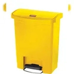 Rubbermaid Tretabfalleimer Slim Jim 1883573 Kunststoff 30l gelb