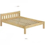 Erst-Holz Doppelbett Massivholzbett 140x200 Kiefer natur Futonbett Einzelbett