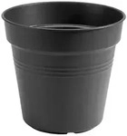 Elho Green Basics Anzuchttopf Schwarz &Oslash; 15 cm Pflanztopf mit Entw&auml;sserung