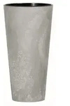Prosperplast - Kunststoffblumentopf Tubus Slim Effect MIT Reservoir in Farbe Zement,