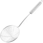 FACKELMANN Abseihl&ouml;ffel Schauml&ouml;ffel Sch&ouml;pfl&ouml;ffel 38 cm Silber aus Edelstahl