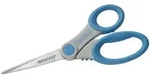 Westcott Schere Microban Softgrip 21,0 cm grau/blau