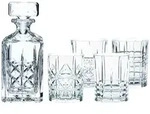 Nachtmann Highland Whisky Set - Dekanter + 4 verschiedene Tumbler