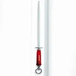 F. Dick DICK Wetzstahl 30 cm Saphirzug runde &Ouml;se / DICKORON CLASSIC rot...