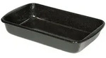 Riess Emaille Auflaufform 36 x 21,5 cm schwarz Profi