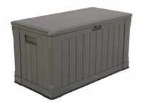 Lifetime Kunststoff Kissenbox Premium 440 L braun 128x64 cm Gartenbox