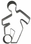 St&auml;dter Pr&auml;ge-Ausstecher Fu&szlig;ballspieler, Ausstechform, Pl&auml;tzchenform, Keks,