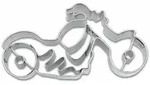 St&auml;dter Pr&auml;ge-Ausstecher Motorrad, Ausstechform, Pl&auml;tzchenform, Keks,...