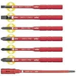 Wiha VDE Schlitz, Kreuzschlitz Phillips, Kreuzschlitz Pozidriv Schraubendreher-Set 4