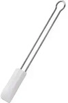 Rosle R&ouml;sle Teigschaber Silikon wei&szlig; 20 cm Backhelfer Edelstahl 18/10 hitzefest