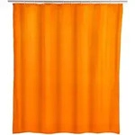 WENKO Anti-Schimmel Duschvorhang Uni Orange