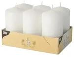 Starpak 6 Stumpenkerzen &Oslash; 60 mm &middot; 115 mm weiss
