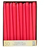 Papstar 2 X 50 Leuchterkerzen &Oslash; 2,2 cm &middot; 25 cm fuchsia