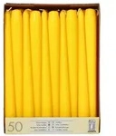 Papstar 2 X 50 Leuchterkerzen &Oslash; 2,2 cm &middot; 25 cm gelb