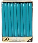 Papstar 2 X 50 Leuchterkerzen &Oslash; 2,2 cm &middot; 25 cm t&uuml;rkis