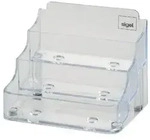 Sigel Visitenkartenaufsteller VA130 Spezial 210 Karten Transparent 9,4 x 1,9 x 5,6 cm