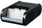 helit Visitenkartenbox H6218095 DIN A8 300 Karten Schwarz 13,6 x 24 x 6,7 cm