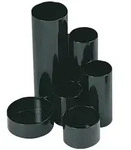 WEDO Stiftek&ouml;cher Junior 245257201 6F&auml;cher Kunststoff schwarz