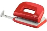 NOVUS Locher E 210, rot/grau, Stanzleistung: 10 Blatt, Metallunterteil und