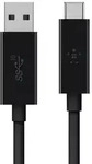 Belkin USB 3.1 SuperSpeed+ Kabel, USB-C auf USB-A, Schwarz
