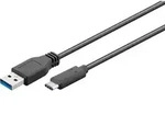 goobay USB-Kabel SuperSpeed 67890 USB 3.0 1m A/C schwarz