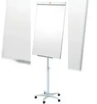 Nobo Flipchart Barracuda 1902386 68x100cm Sternfu&szlig;+5 Rollen silber