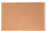 FRANKEN Kork-Memoboard, 80 x 60 cm, pinnbar, mit Holzrahmen, Notiztafel zur