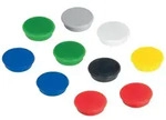 FRANKEN Magnete, Haftmagnete, rund, 32 mm, 10 St&uuml;ck, farblich sortiert, HM30 99