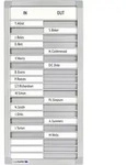 Legamaster PROFESSIONAL Anwesenheitstafel 26 (B) x 54 (H) cm Aluminium,...